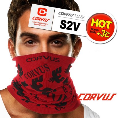 CORVUS 겨울용 멀티마스크 S02V RDBK