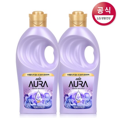 아우라 섬유유연제 프레쉬딜라이트 매그놀리아 1L 리뷰후기