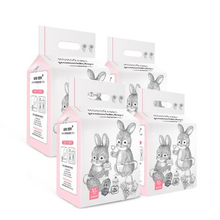 모모래빗 에코씽씽 팬티형 기저귀 여아용 특대형 XL(11~14kg), 88매