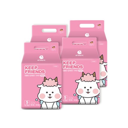 앙블랑 킵프렌즈 팬티 기저귀 여아용 5단계(13~18kg), 88매