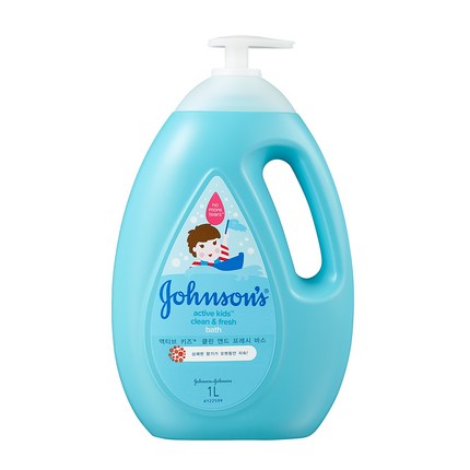 존슨즈 용감바스 액티브 키즈 클린 앤 프레시 바디클렌저, 1000ml, 1개