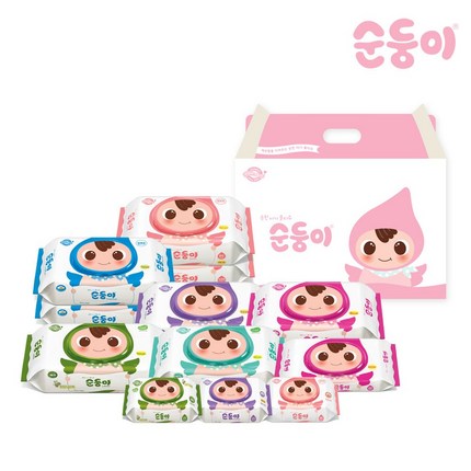 순둥이 출산 선물세트(Gf-D) 유아물티슈, 없음:없음 / 없음:없음