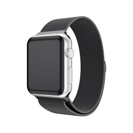 애플워치 SE 6 5 4 3 2 1 밀레니즈루프 스트랩 밴드, 01.밀레니즈(자석), 블랙(42mm/44mm)