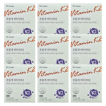 닥터린 초임계 비타민K2, 9박스, 30정