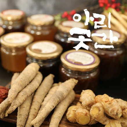 조청 선물세트(대 1kg 1kg 2개입) 생강 / 도라지 / 무 / 도라지더덕 명절선물세트 답례품 설날선물세트 여수 향일암 아리곳간, 무+무, 1세트, 2.4kg