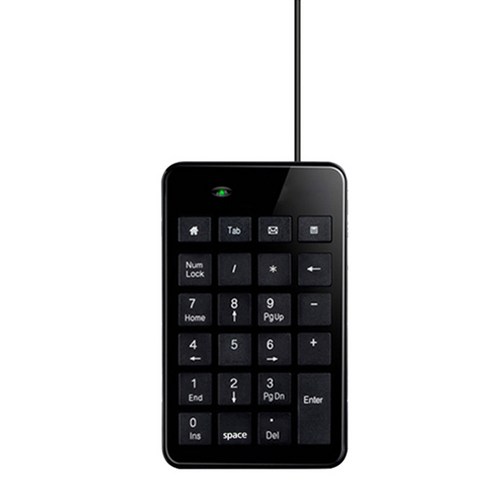 Xzante 유선 숫자 키보드 회계 및 재무 전용 키 23키 키패드, 검은 색, ABS