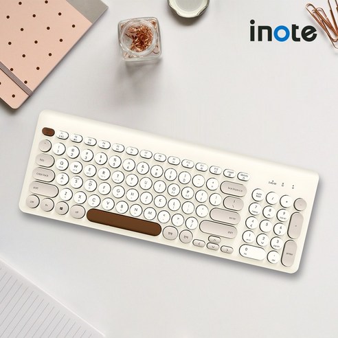 퓨전에프앤씨 INOTE X-Key 96RB 블루투스 키보드 크림 리뷰후기