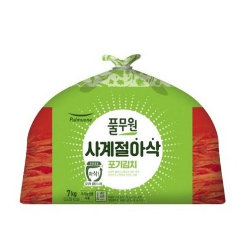 풀무원 사계절 아삭 포기김치 7kg, 7kg, 1개