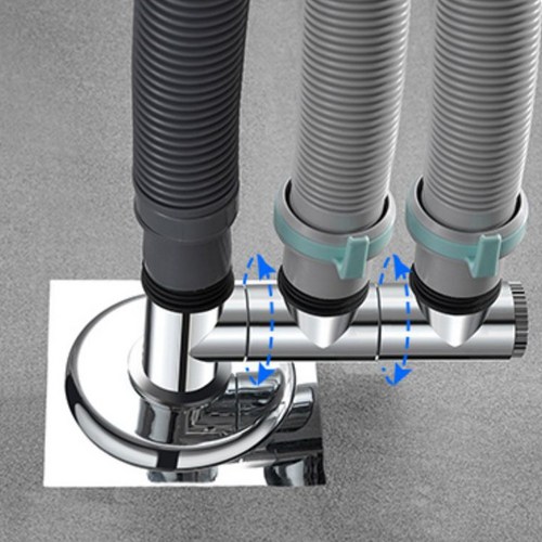 올인원 세탁기배수구트랩 +T형 2p 배관 건조기 3~4구연결 냄새벌레 차단 배수구 31mm~72mm 호환, T형 배관