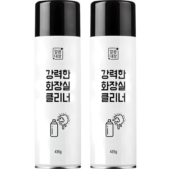깔끔대장 강력한 화장실 클리너, 435g, 2개