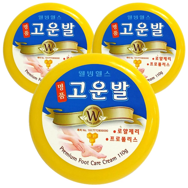 고운발 웰빙헬스팜 명품 크림, 110g, 3개