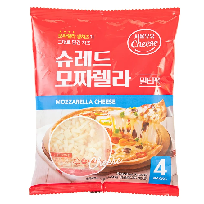 서울우유 멀티팩 모짜렐라 피자치즈, 300g, 1개