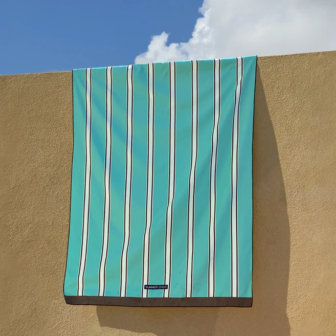 썸머차일드 시그니처 패턴 대형 비치타올, 05 Classic Green, 1개