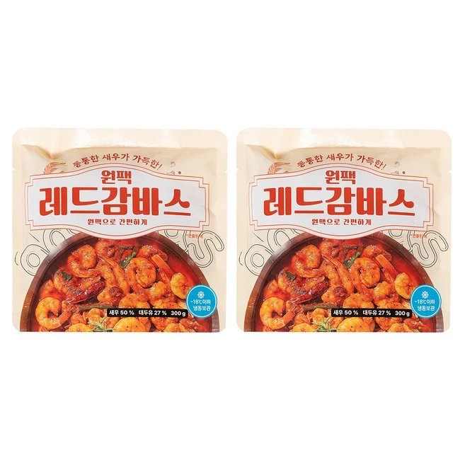 원팩 레드 감바스 (냉동), 300g, 2개