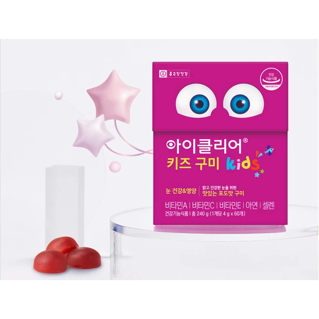 아이클리어 키즈 구미, 60정, 2개