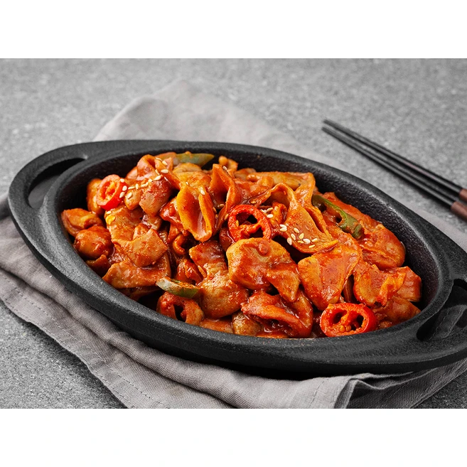 강창구찹쌀진순대 창구식품 직화구이 매콤양념 곱창 (냉동), 200g, 2개