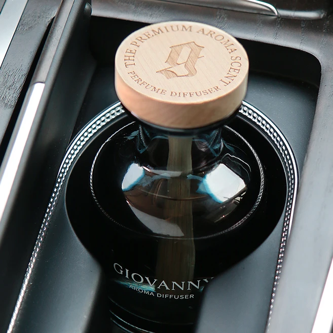 GIOVANNY 컵홀더형 차량용 디퓨저 150ml, 블랙 체리, 2개