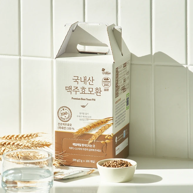 라이프힐 국내산 맥주효모환, 200g, 1개