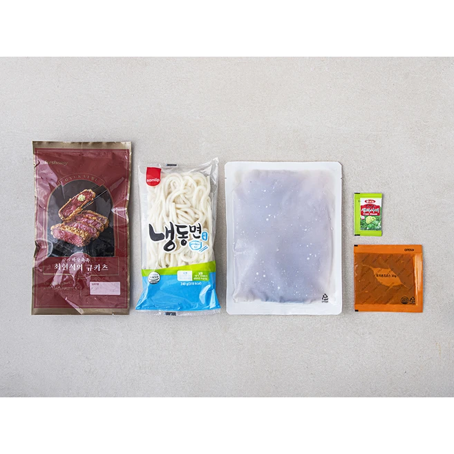 프레시지 최현석의 규카츠 & 우동정식 (냉동), 743g, 2개