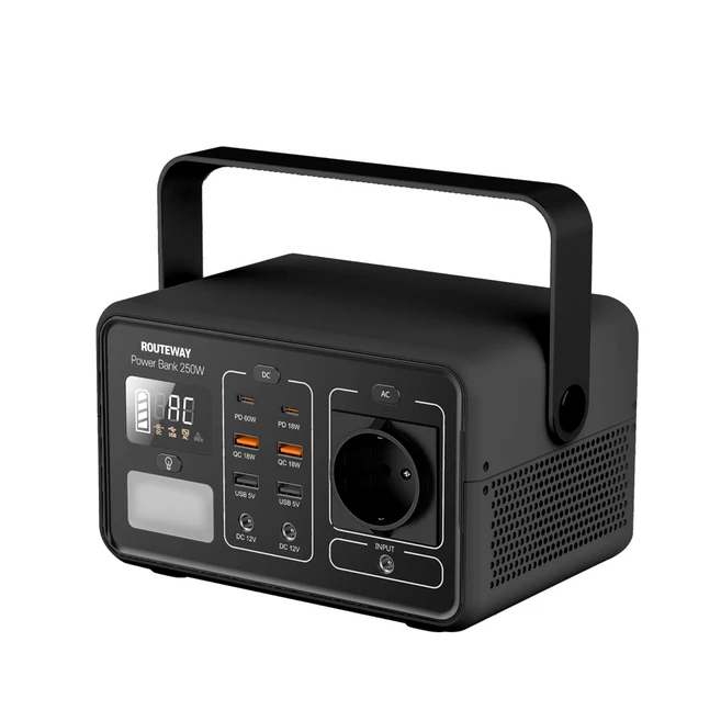 루트웨이 캠핑용 대용량 보조배터리 PB250W, 블랙, 1개