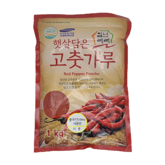 일년래래 햇살담은 중국산 매운맛 미분용 고춧가루, 1kg, 1개