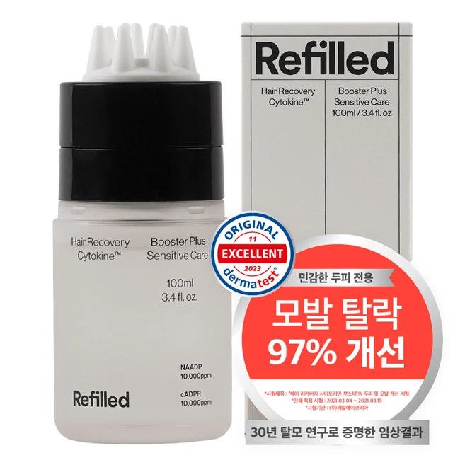 리필드 사이토카인 탈모증상완화 센서티브 케어 헤어토닉 부스터, 1개, 100ml