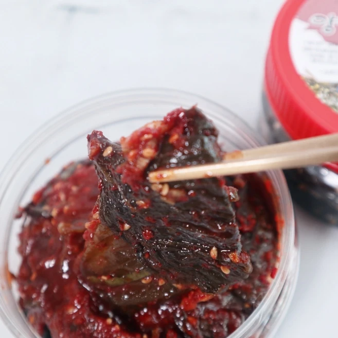 순창 장담아전통식품 수제장아찌 양념깻잎장아찌 500g, 된장깻잎장아찌 500g, 1개
