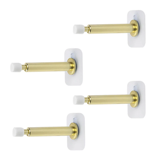 철물파크 고급형 무타공 스프링 도어 완충 스토퍼 4개입+무타공 패드 세트, 1개