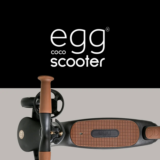 에그 egg 유모차 코코 킥보드 스쿠터 블랙&화이트, 2.에그 코코 킥보드_화이트, 1개