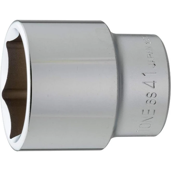 톤(TONE) 소켓(6각) 6S-41 삽입 각도 19.0 mm (3/4) 양면 폭 41mm, 1개