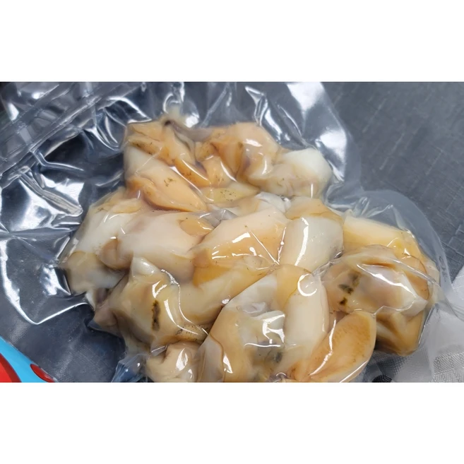 자연산 순살 백골뱅이 손질 후 자숙 급랭 원물 450g-500g내외 작업후 150g, 1개