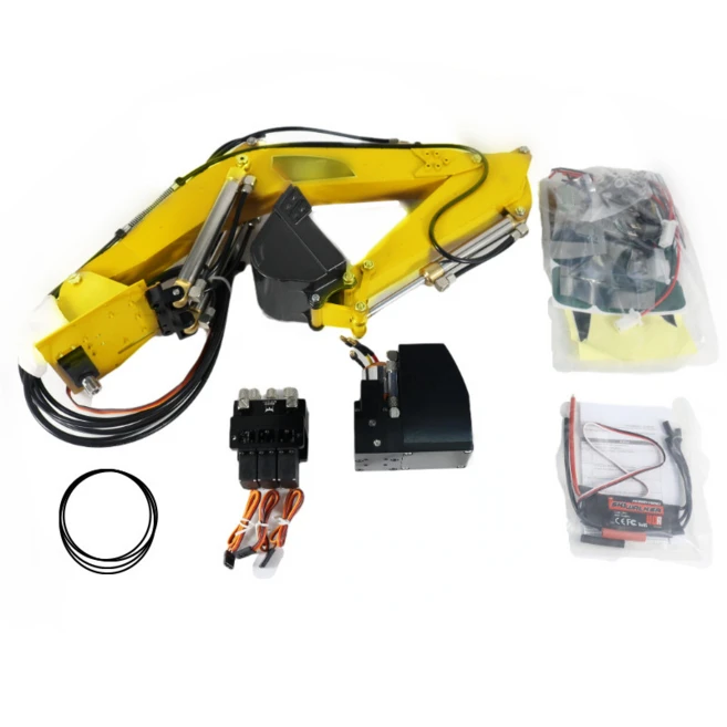 HUINA 580 550 Rc 굴착기용 유압 오일 펌프 키트, yellow, 1개