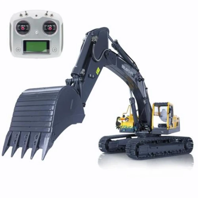 RC 굴삭기 포크레인 중장비 JDM V2 360L 지구 굴착기 114 금속 유압 106 리모컨 트럭 조립 모델 I6S 라디오 장난감 TH18487, 없음, 2) V2 RC Excavator