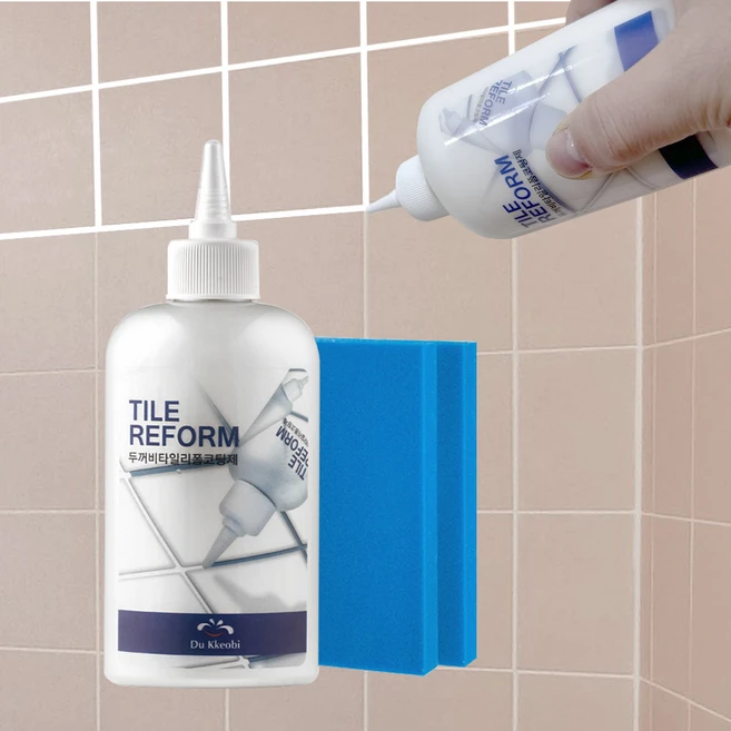 두꺼비 타일줄눈 보수제 바닥 벽 줄눈셀프시공 백색 300g, 1개