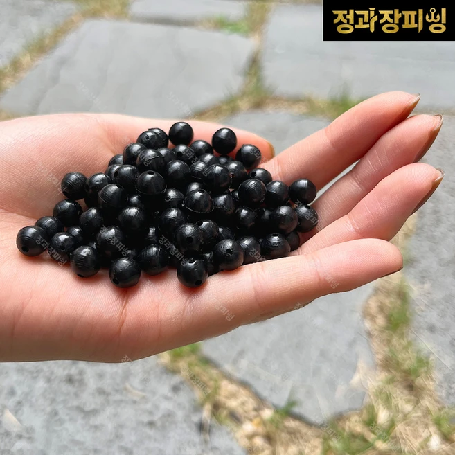 말랑구슬 블랙쿠션고무 원투 자작채비, 블랙쿠션고무(8mm) 100개입, 1개