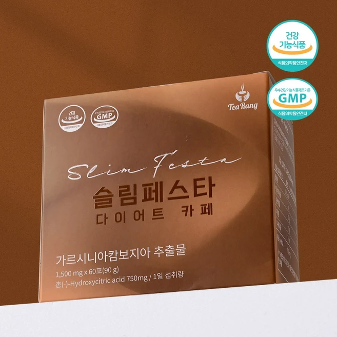 티랑 슬림페스타 다이어트카페 가르시니아 무카페인 아메리카노맛, 60개, 1.5g