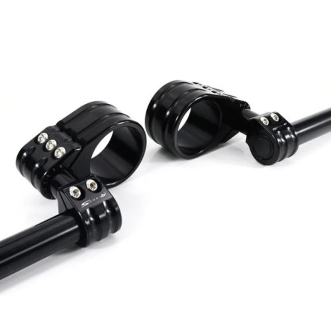 CNC 조정 가능한 핸들 바 클립 온 핸들 바 BMW HP2 스포츠 R 80 R미스틱 R 100 R미스틱 R 1200 S 에 적합 41mm, 4) R1200S Logo, 1개