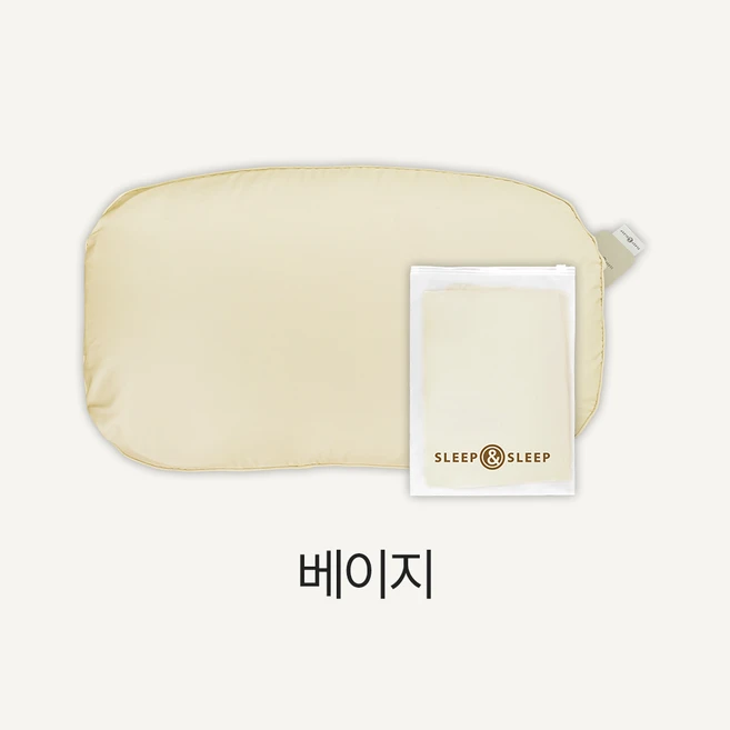 [슬립앤슬립] 깊은잠베개 커버(3 Colors), 베이지, 1개