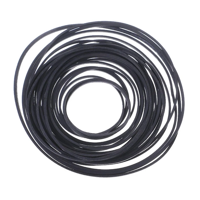 고무 드라이브 벨트 0.7mm/1mm 턴테이블용 카세트 플레이어 테이프 레코더 기계 40-190mm 접힌 50/100PCS, 100 pieces