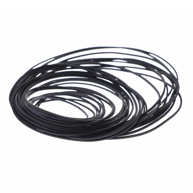 50pcs / 가방 1mm 범용 믹스 카세트 테이프 기계 벨트 모듬 된 일반적인 평면 고무 벨트 45-130mm 레코더 워크맨, 검은 색