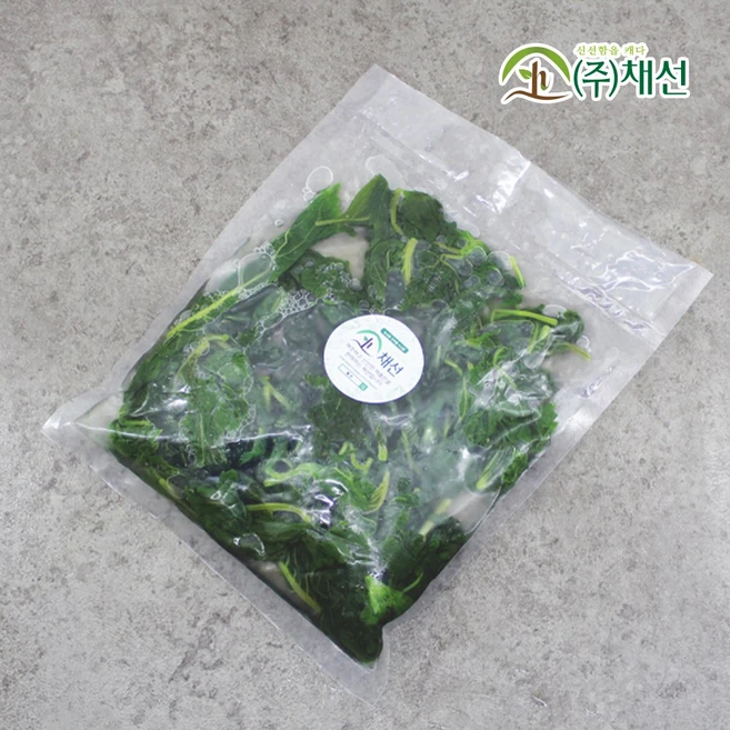 [손질 진공포장] 데친 깻잎순 250g 내외, 1개