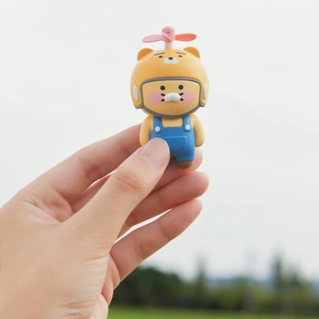 카카오프렌즈 차량용 송풍구형 디퓨져 날아라 고고싱 춘식이 차량용 캐릭터 새차선물 귀여운차량용품, 1개, 화이트 플로랄