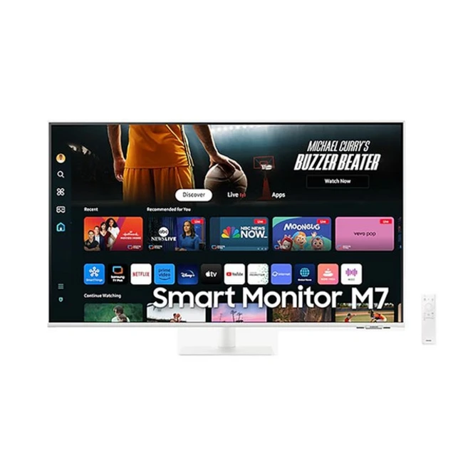 [삼성] 스마트 모니터 M7 M70D 화이트 (107.9cm) LS43DM703UKXKR, 107.9cm