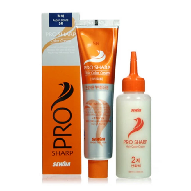 세화 프로샤프 헤어컬러크림 1제120g+2제120ml, [5R] 적색, 1개