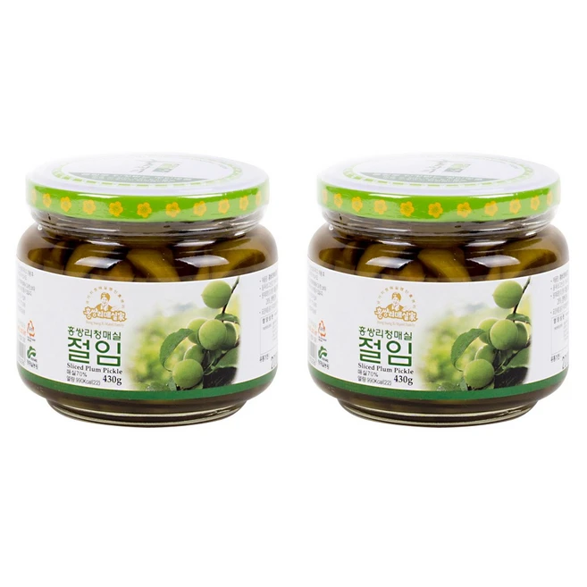 홍쌍리 청매실농원 매실절임 430g x 2개