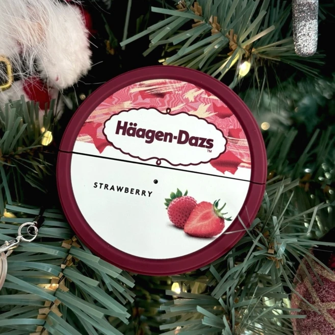 버즈3 삼성정품 버즈 케이스 하겐다즈 스트로베리컵 케이스, 1개