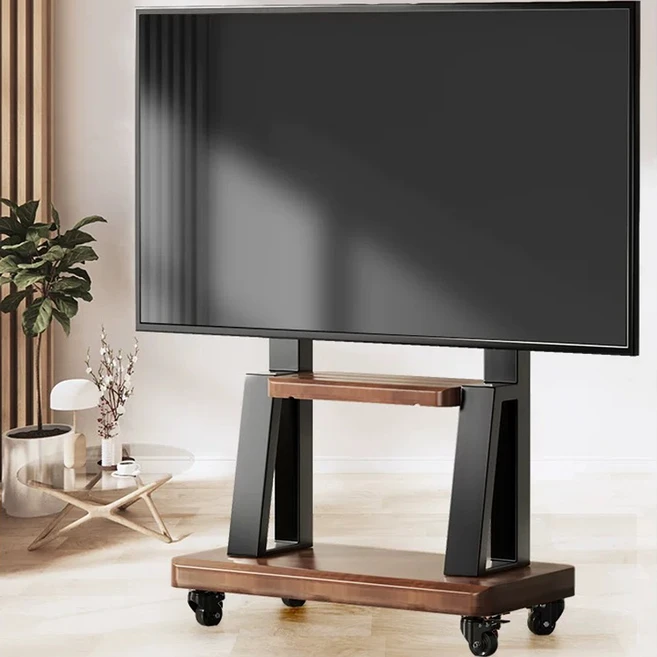 FANOBO 티 비 거 치대 tv거치대 32~75인치 티비스탠드적용 70KG 하중 이동식TV 이동식 tv 거치대, 블랙, 1개