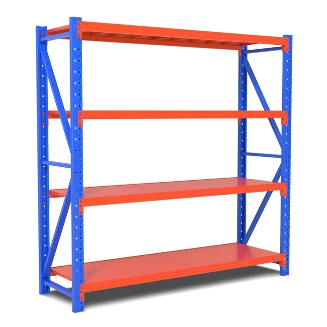 5분선반 중량랙 800kg 경량랙 무볼트철재선반 앵글선반 조립식 창고선반 파레트랙 물류선반 튼튼한 선반, 1개, 오렌지 독립형 2000x1080x600 4단