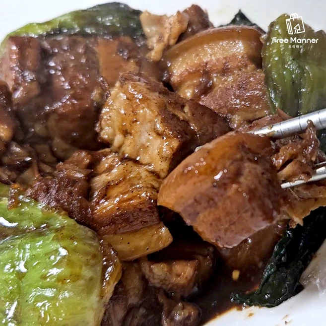 동파육 밀키트 청경채가 들어있는 삼겹살 고급 중화요리, 600g, 3개