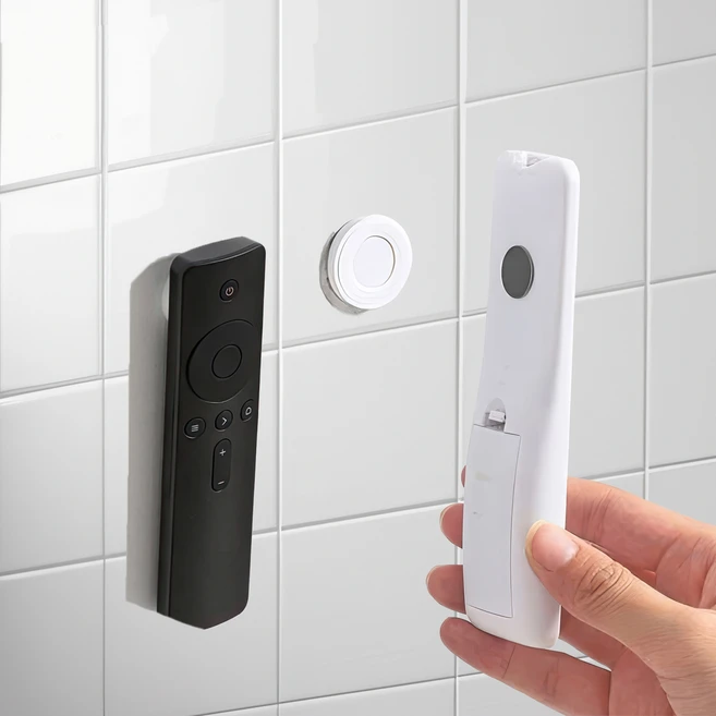 생활친구 벽걸이 리모컨 거치자석 후크, 4개